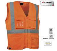 Gilet da lavoro alta visibilità COFRA SEKI arancio fluo