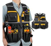 Gilet Da Lavoro Con Tasche - Gilet Di Costruzione Leggera, Cintura Regolabile | Gilet Di Supporto Comodo, Ideale Per Strumenti, Personale Del Lavoro E Lavori Industriali