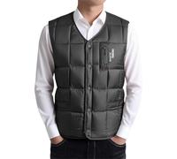 Gilet da lavoro da uomo, per attività all'aria aperta, ultraleggero, gilet da trekking, giacca ibrida, senza maniche, softshell, verde, XXL