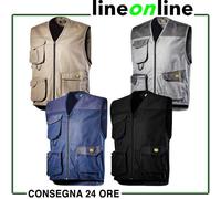 Gilet Multitasche Diadora Mover Blu Classico - 702.160302