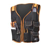 Gilet da lavoro leggero per falegnami Gilet per attrezzi di grande capacità Robusto e pratico Tasche personalizzabili Portautensili