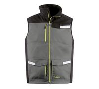 GILET DA LAVORO MULTITASCHE KAVIR GRIGIO/NERO TG. M/L/XL/XXL CON ZIP KAPRIOL
