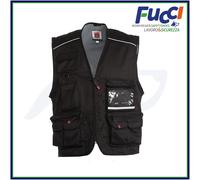 GILET DA LAVORO MULTITASCHE SMANICATO ESTIVO PAYPER POCKET UOMO PESCA CACCIA