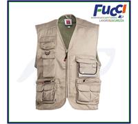 GILET DA LAVORO MULTITASCHE SMANICATO ESTIVO PAYPER POCKET UOMO PESCA CACCIA