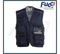 GILET DA LAVORO MULTITASCHE SMANICATO ESTIVO PAYPER POCKET UOMO PESCA CACCIA