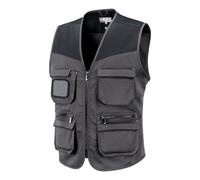 Gilet da lavoro Neri Discovery stretch multitasche