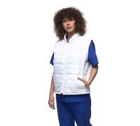 Gilet da lavoro unisex, leggero, trapuntato, morbido, vestibilità comoda, materiale traspirante, design classico ed economico per abbigliamento da lavoro o per il tempo libero, bianco, XL