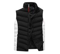 Gilet da Lavoro Uomo 4Xl Leggero Giubbotto Smanicato senza Cappuccio Imbottita Cotone Giubbino Invernale Corto Gilet Firmato 100 Grammi Giacca Piumino Smanicato Senza Maniche