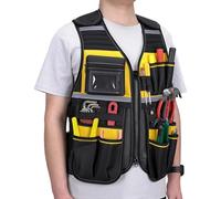 Gilet da Lavoro Uomo Imbracatura di Sicurezza Multi-Tasche Riflettente e