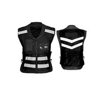 Gilet Da Motociclista YXYECEIPENO Con Equipaggiamento Protettivo, 3 Dispositivi Di Protezione Rimovibili, Gilet Da Moto Morbido E Facile Da Pulire, Adatto Per Moto E Fuoristrada, Nero, M