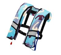 Gilet da nuoto in felce, giubbotto di salvataggio per felce che si gonfia automaticamente | Giubbotti per sport acquatici galleggiante con riflettori fluorescenti per kayak, attività ricreative al