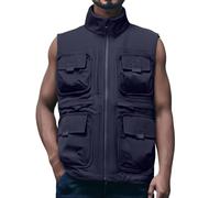 Gilet da Pesca Gilet Caccia, con Multi-Tasche Casual Viaggio Giubbotto Leggero Rapida Traspirante Senza Maniche Gilet Uomo Casual per La Fotografia di Pesca in Campeggio Camping