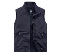 Gilet da Pesca Gilet da Caccia, Softshell Antivento Leggero Vest Senza Maniche Antivento E Impermeabile Multitasche Calda con Cerniera Gilet Uomo Sportivo per Il Tempo Libero