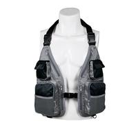 Gilet da pesca in rete estiva Gilet leggero per pesca a mosca da viaggio