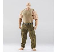 Gilet da soldato maschio in scala 1/12, modello per 15,2 cm, 17,8 cm, figura forte WWE Adam MUFF (gilet kaki + pantaloni verdi)