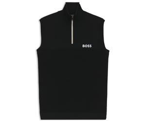 Gilet da tennis da uomo BOSS Birdie 1/4 Zip - black - Nero (M)