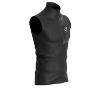Gilet da tennis da uomo Compressport Hurricane Windproof Vest - Nero XL