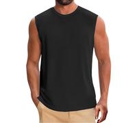 Gilet da uomo estivo tinta unita causale gilet classico basic senza maniche t-shirt per uomo vestibilità regolare abbigliamento sportivo maglietta intima pullover allenamento corsa palestra canotte