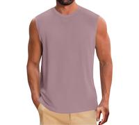 Gilet da uomo estivo tinta unita causale gilet classico basic senza maniche t-shirt per uomo vestibilità regolare abbigliamento sportivo maglietta intima pullover allenamento corsa palestra canotte