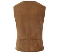 Gilet da uomo senza maniche Solid Gothic Mens Piccolo piumino, cachi, 3XL