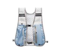 Gilet Di Idratazione Da Corsa Gilet da corsa con tasche multiple, leggero, riflettente, zaino di idratazione, gilet in materiale traspirante Per l'idratazione durante l'esercizio fisico(Blue)