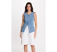 Gilet di jeans Blu 38 (IT) - 34 (FR) Tinta unita