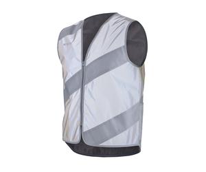 Gilet di sicurezza con strisce riflettenti Roadie Wowow ( Grigio riflettente / XL )