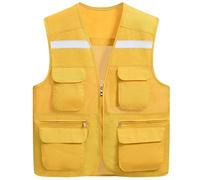 Gilet di sicurezza, Gilet di sicurezza ad alta visibilità riflettenti for lavori all'aperto multicolore, diverse taglie(Yellow,XXL)