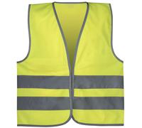 Gilet di sicurezza riflettente per bambini (3-6 anni), gilet riflettente giallo