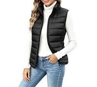 Gilet Donna Caldo Smanicato Imbottito con Tasche Giacca Senza Maniche | Tasche a scomparsa foderate in micropile per riscaldare le mani e proteggere oggetti personali da cadute accidentali