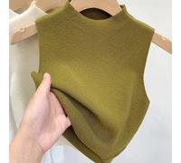 Gilet donna in maglia mezzo collo alto semplice ma elegante per ogni occasione