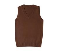 Gilet Donna Maglia, Maglia Smanicata Scollo a V Pullover Maglioni Invernali Maniche Maglione Smanicato Invernale Elegante Maglia Gilet Maglione da Donna per l'inverno, L'autunno