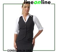 Gilet donna per sala Siggi Mirella nero art. 28GT0012