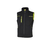 Gilet donna Saturn Lady nero-giallo Taglia L U-power