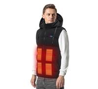 Gilet elettrico USB | Giacca in pile elettrico - Giacca calda a 3 temperature regolabili, giacca riscaldata, gilet invernale per spalle, schiena e collo
