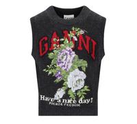 GILET FLOWERS GRIGIO GANNI XS