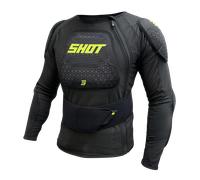 GILET GIACCA PROTETTIVA SHOT AIRLIGHT NERO GIALLO FLUO MOTO CROSS ENDURO OFFROAD