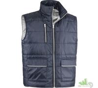 GILET GIUBBOTTO SMANICATO DA LAVORO DUBAI BLU L UOMO POLIESTERE RIFLETTENTE