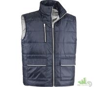 GILET GIUBBOTTO SMANICATO DA LAVORO DUBAI BLU XXL UOMO POLIESTERE RIFLETTENTE