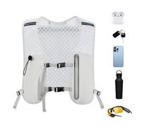 Gilet Idratante per Running | Gilet Zaino Idratazione da Corsa con Tracolla Regolabile - Borsa per Telefono Antiscivolo Leggero per Uomo e Donna Maratone Trekking e Campeggio