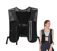 Gilet Idratazione Running Donne,Gilet Traspirante con Breglie Regolabili - Leggero con Sacca per Acqua e Tasca per Telefono Uomo per Trekking Ciclismo Maratone Campeggio