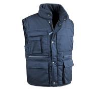 GILET IMBOTTITO ✅ MULTITASCHE SMANICATO DA LAVORO SOTTOZERO ANTARES policotone