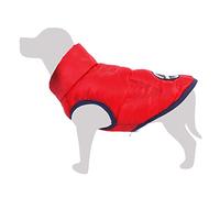 Gilet imbottito reversibile rosso-nero Canada - S/25cm - Abbigliamento per cani - Aiuta a proteggerli dal freddo - Cappotti, Felpe, maglioni, gilet, giacche, maglioni, impermeabili e altro ancora
