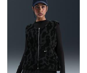 Gilet in fleece a pelo lungo Nike - Donna - Nero S (IT 40-42)