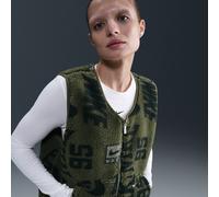 Gilet in fleece a pelo lungo Nike - Donna - Verde L (IT 48-50)