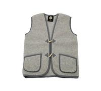 Gilet In Lana Merino COLORADO Grigio Chiaro Unisex Morbido E Caldo