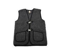 Gilet In Lana Merino COLORADO NERO Unisex Morbido E Caldo