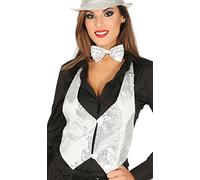 Gilet in Paillettes Argento per donna
