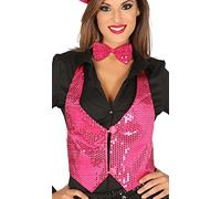 Gilet in Paillettes Fucsia per Donna