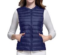 Gilet in pile caldo da uomo, gilet da donna coltivare una moralità calda con scollo a V sottile giù gilet all'interno Portafoglio in pelle morbida, Blu scuro, XXXL